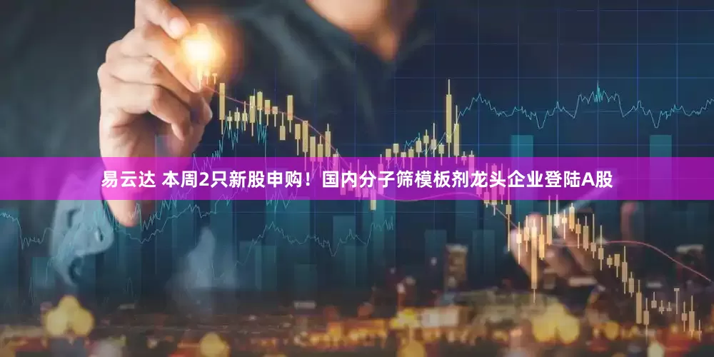 易云达 本周2只新股申购！国内分子筛模板剂龙头企业登陆A股